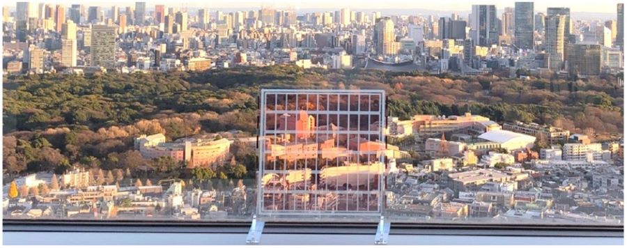 建物全体の景観を損なわずエネルギーを創り出す SQPVガラスV2のイメージ図