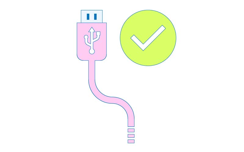 USBで簡単に接続できるイメージ