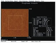 AFMによる表面粗さ測定例